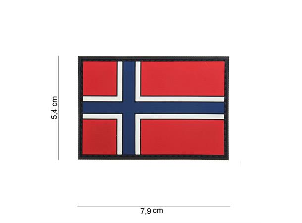 101 INC Flagg med velcro - Norge