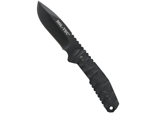 Mil-Tec 440/G10 Kniv med slire Sort